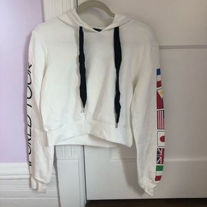 Cropped world tour hoodie